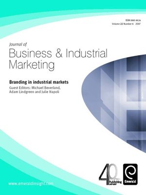 cover image of Journal of Business & Industrial Marketing, Volume 22, Issue 6